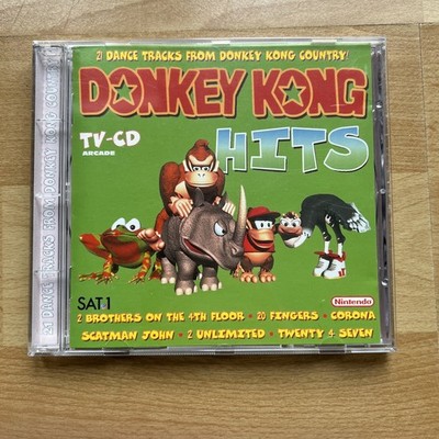 Donkey Kong Hits (21 Dance Tracks) CD Album (Nintendo) Scatman (MC Mario) Arcade