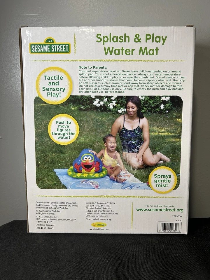 Alfombra de agua para salpicaduras y juegos Sesame Street Foto 2 de 4