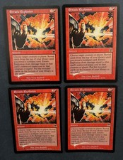 MTG 4X FOIL ONSLAUGHT ERRATIC EXPLOSION NM MAGIC THE GATHERING COMMON SORCERY