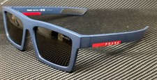 PRADA LINEA ROSSA PS 02ZSU MAG06F Matte Blue Grey Men's 58 mm Sunglasses