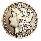 1893-CC Morgan Silver Dollar, Key Date Carson City VF, Scarce