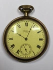 Antique WALTHAM Traveller Gold Plated Pocket Watch Pre-Owned Runs #32-75