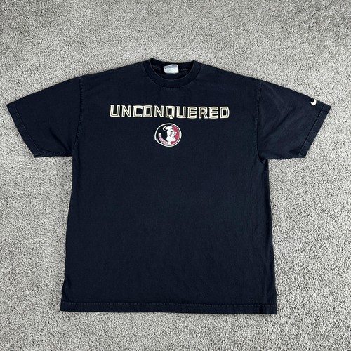 Vintage Florida State Seminoles Shirt Herren XL NCAA Football Unconquered Nike Tee