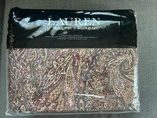 RALPH LAUREN Hallie Reversible Duvet Cover Set King Cotton Clay Tan 385 3 Pc