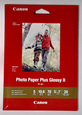 Canon Plus Glossy II PP-301 Inkjet Print Photo Paper 5x7 20 Sheets