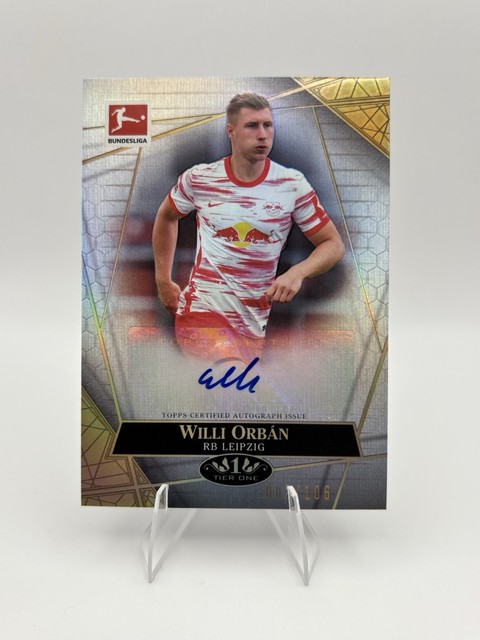 Willi Orban 2021 Topps Tier One Bundesliga The Wall Auto  #/149