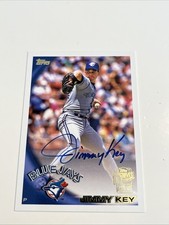 2022 Topps Archives Jimmy Key 2010 Fan Favorites On Card Auto Blue Jays #10FF-JK