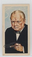 1969 Brooke Bond Famous People Tea Blue Back Winston Churchill #29 11bd