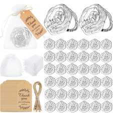 Woanger 36 Set Rose Compact Mirrors Bulk Quinceanera Sweet 16 Party Favors fo...