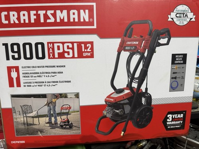 #ad Craftsman CMEPW1900 1900 Max PSI 1.2 GPM Electric Cold Water Pressure Washer $156.89