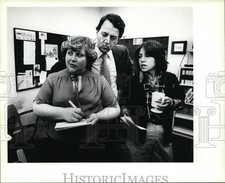 1980 Press Photo Carol Story Fred Griffith and Jane Temple ion Morning Exchange