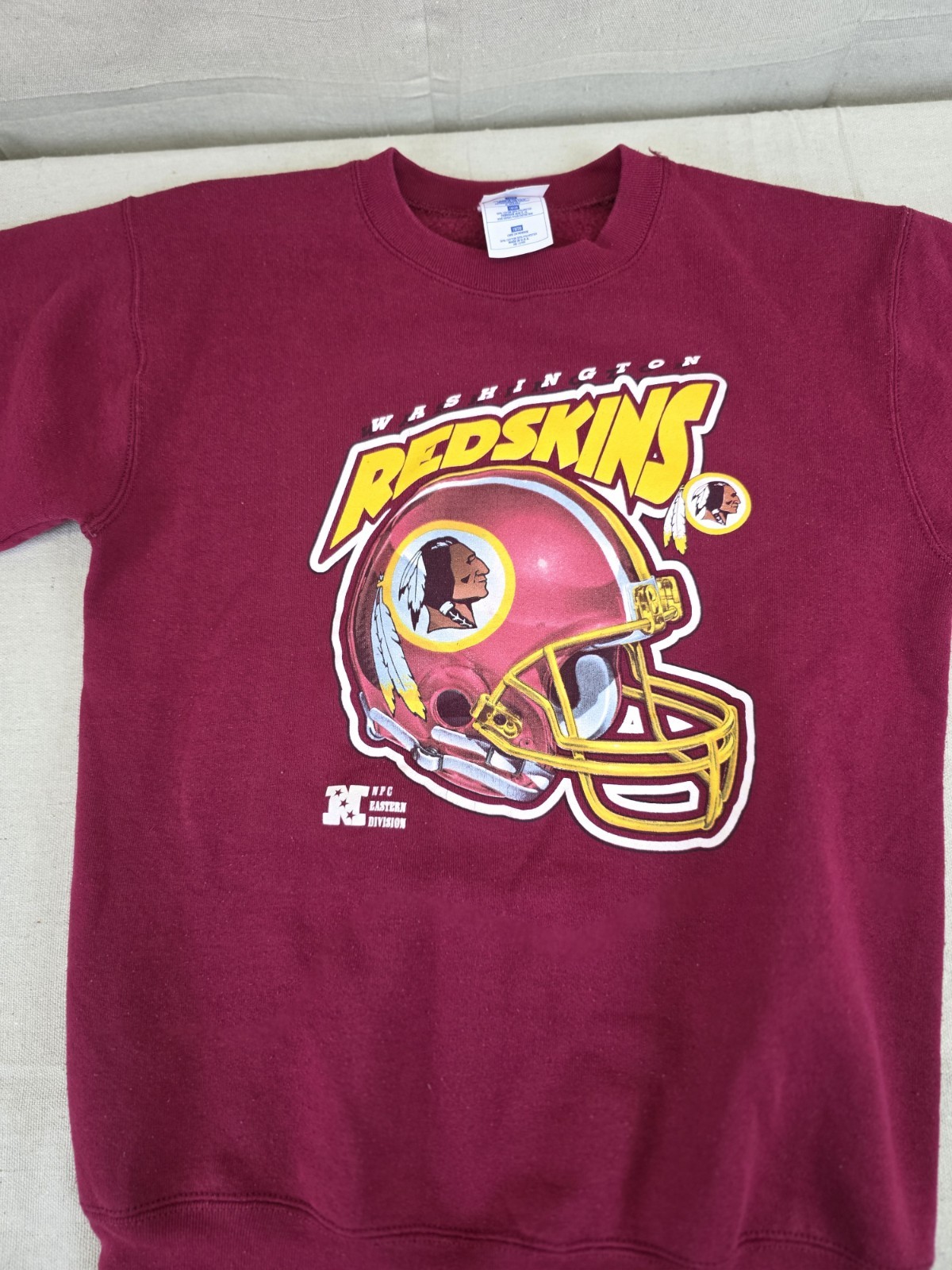 Vintage Washington RedskinsPro Player Helmet Sweatshirt Men’s Red