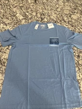 American Eagle T-Shirt Mens Size M Tall Blue S/S Super Soft Standard Fit Top