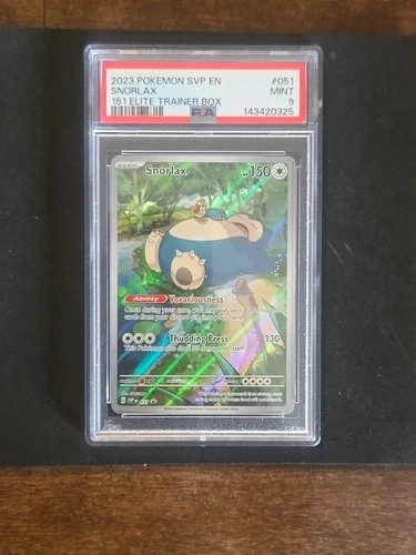 Pokémon TCG Snorlax #51 Promo Scarlet & Violet SVP51 PSA 9