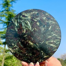 452G Natural Crystal Fireworks Garnet Polished Slice Extra Large Gem Chakra