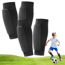 2 Pairs Soccer Shin Guards, Shin Guards Soccer Kids Youth Adult Calf Compress...