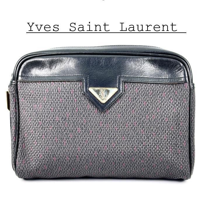 Borsa pochette Yves Saint Laurent blu navy