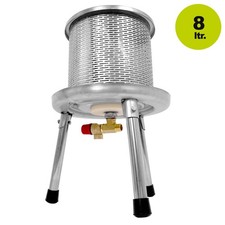 Wasserdruck-Presse 8 Liter komplett Edelstahl, Apfelpresse Obstpresse Mostpresse