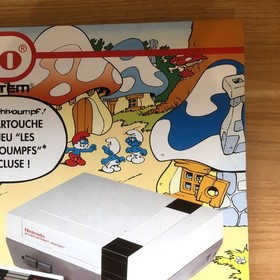 LES SCHTROUMPFS - FOURREAU 100% ORIGINAL NINTENDO NES PAL B VERSION FRAN&Ccedil;AISE