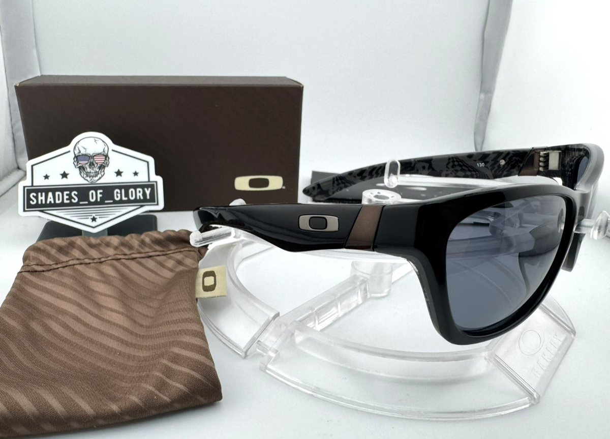OAKLEY JUPITER LX BLACK PATTERN W/ GREY SUNGLASSES 03-283