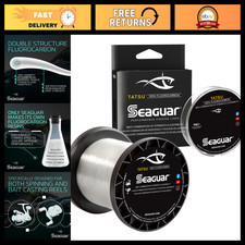 100 Fluorocarbon Fishing Line for Casting Live Bait, Clear, Multiple Sizes