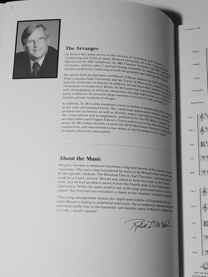 Partituras y piezas Overture To Idomeneo McCashin GR 4 FJH ST6265 Foto 4 de 4