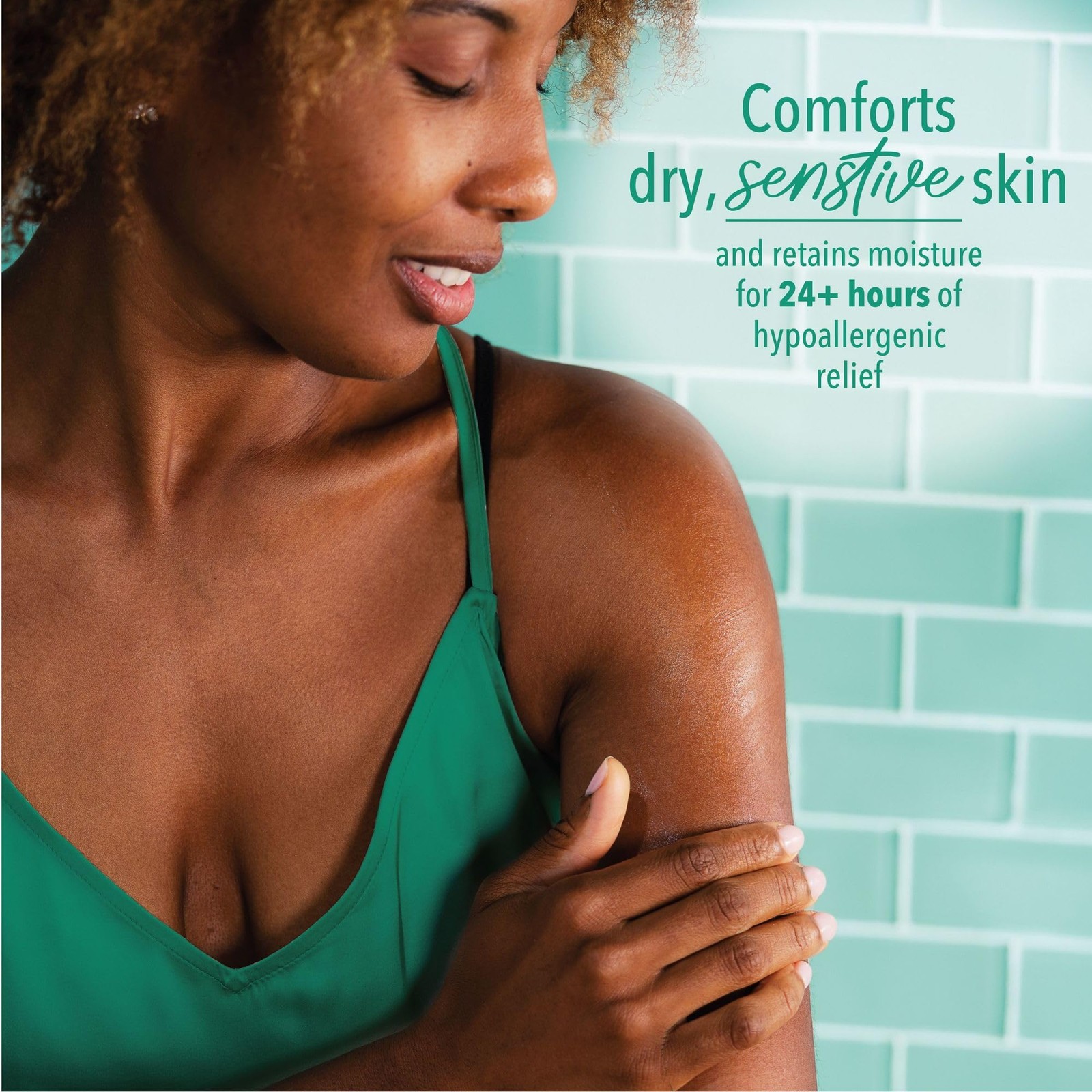 Fragrance Free Comforting Body Lotion, Unscented Dry Skin Moisturizer for Sen...