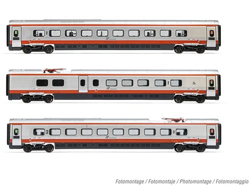 Arnold HN3511 - Personwagen Set Frecciargento FS Ep.VI 3-teilig - Spur N - NEU