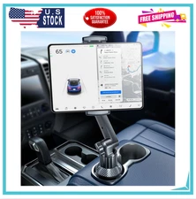Tablet Holder for Car for iPad Cup Mount with 1.57Depth Large Clamp 15Height