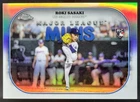 2025 Topps Chrome Update Roki Sasaki Major League Minis RC Dodgers BK3