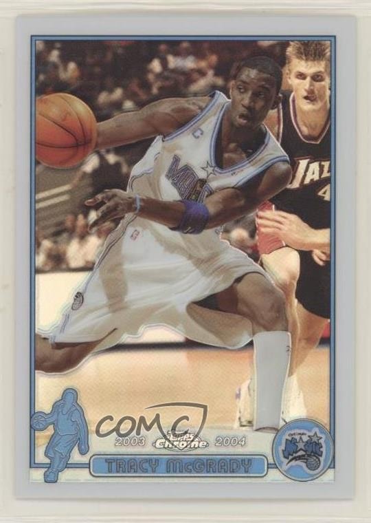 2003-04 Topps Chrome Refractor Tracy McGrady #1 HOF 00ap