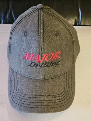Major Drilling Hat Gray Snapback Baseball Cap - Like New Great Cond. 100% Cotton