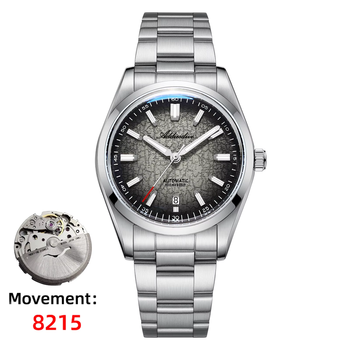 ADDIESDIVE AD2531 Men's Waterproof Automatic Watch Stainless Steel