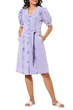 C Wonder Women's Wonder Stretch Knit Denim Dress Pink Wash