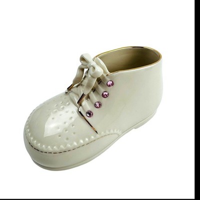 Lenox Baby's First Steps Pink Jeweled Shoe Figurine No Box | eBay