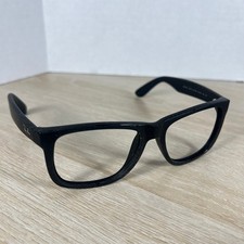 Ray-Ban RB4165 Justin 601/8G Sunglasses Black Rubber FRAMES READ 54-16-145 Italy