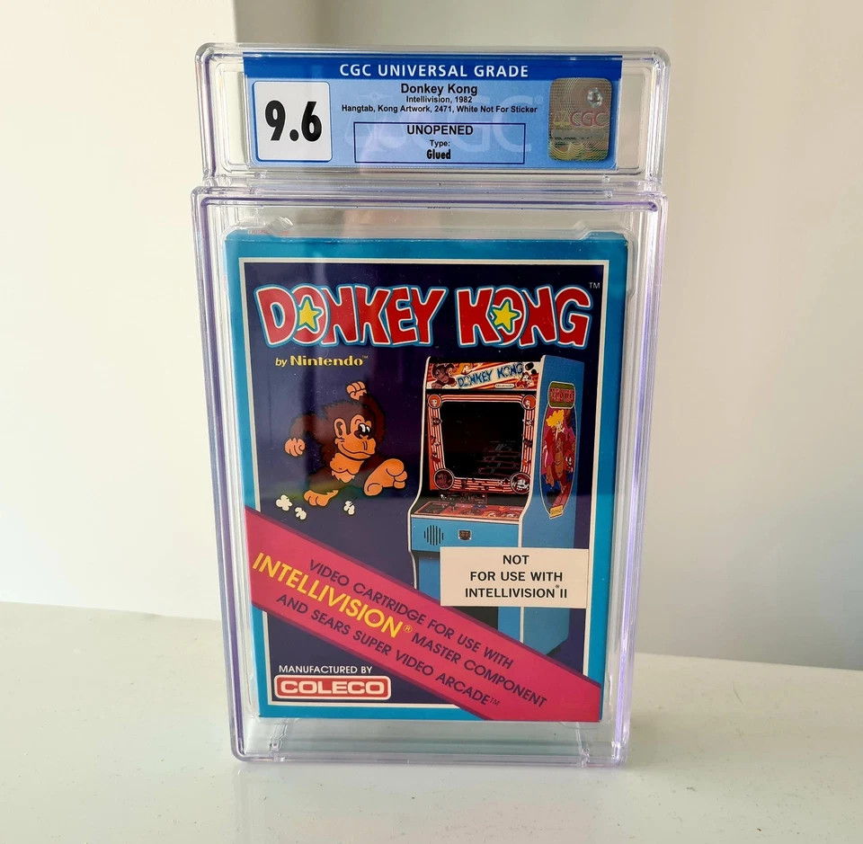 Donkey Kong - Intellivision - CGC 9.6 graded sealed new glued VGA UKG WATA Pixel - Image 3 of 3