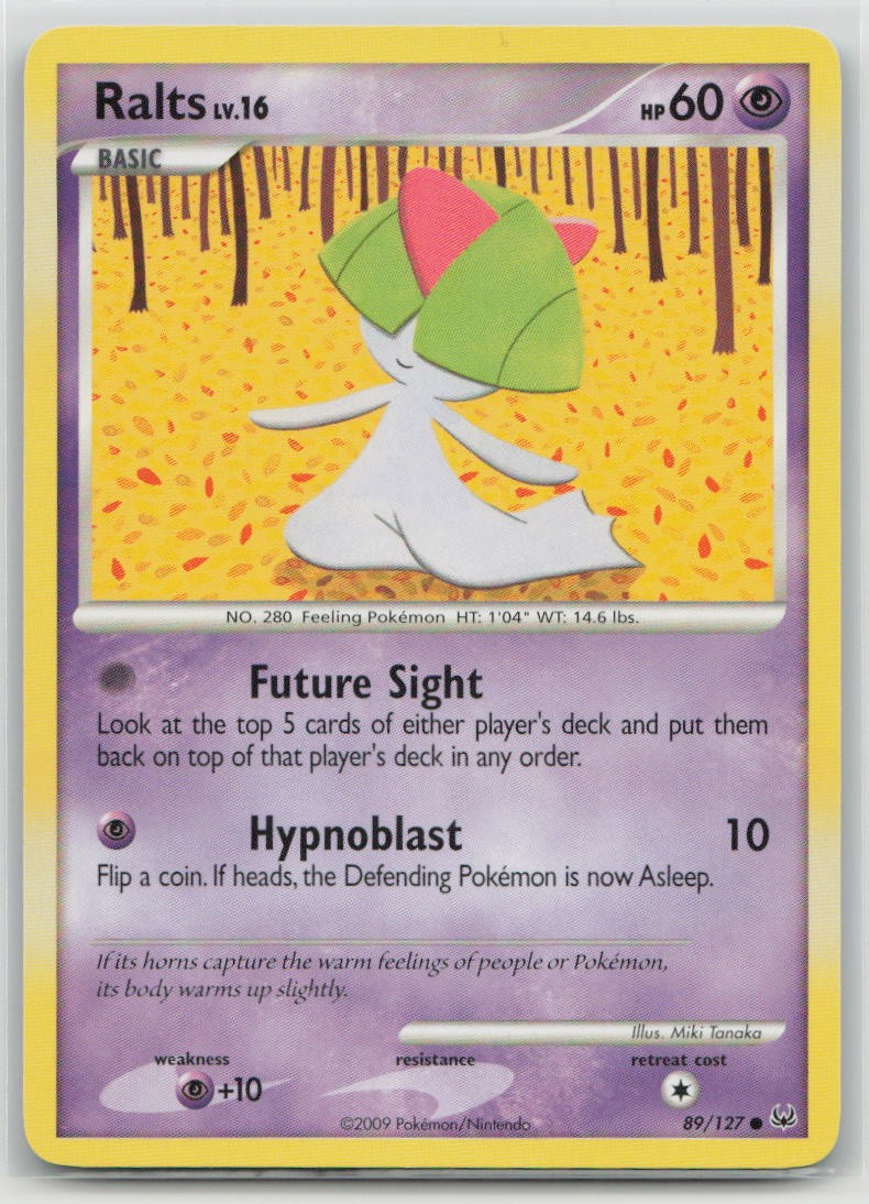 Ralts 89/127 Common Platinum Pokemon Lightly Played