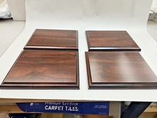 Pack of 4 Cherry Finish Blank Wood Plaque 6" x 8"