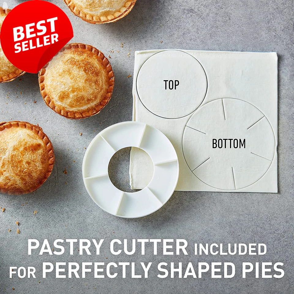 Pie Magic 4 up | Electric Pie Maker, Deep-Fill Plates Make 4 Traditional-Sized C - image 4 of 4