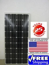 1-180 Watt 12 Volt Battery Charger Solar Panel Off Grid RV Boat solar panels