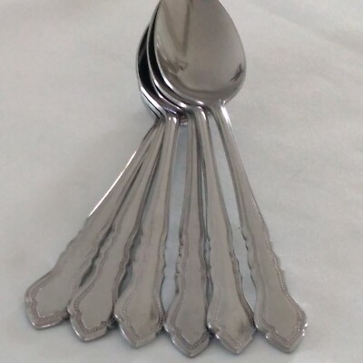 The Cellar Stainless Japan Flatware 6 Soup Spoons 7 1/8''