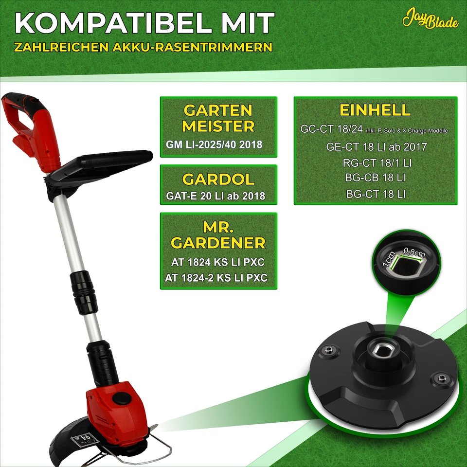 JayBladeDisc1 Messerhalter Ersatzscheibe Rasentrimmer für Mr Gardener+ Einhell - Bild 4 von 4