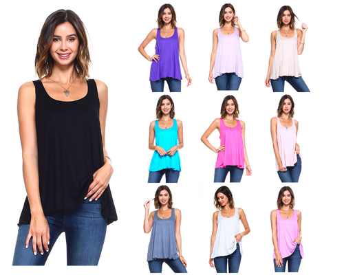 Flowy Workout Racerback Tank Top 