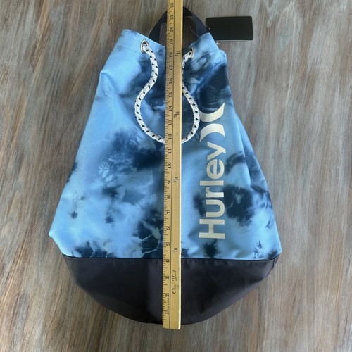 Hurley Mens Boys One and Only Drawstring Bag Blue Gaze NEW With Tags - Picture 2 of 14