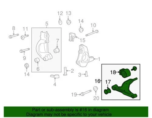 Brazo de control de suspensión inferior delantero genuino GM 2010-2019 Cadillac Buick 84008848 Foto 4 de 4