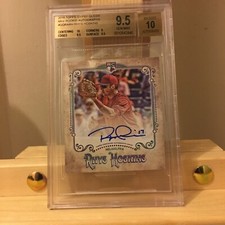Rhys Hoskins 2018 Topps Gypsy Queen Mini RC Auto BGS 9.5 Auto10 92/99