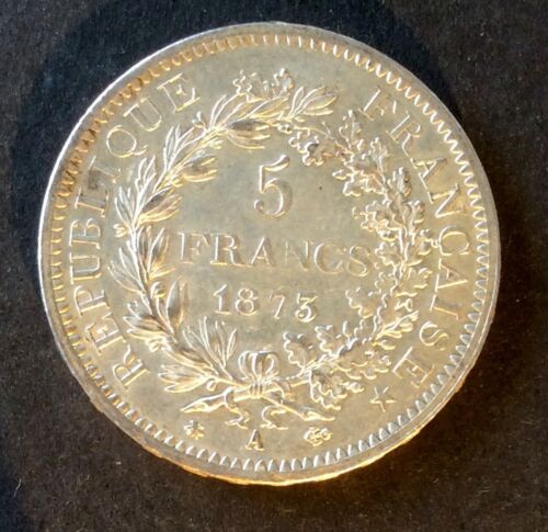 France - 3rd Republic - Superbe Monnaie 5 Francs 1873 A - Type Hercules (2) - Picture 2 of 2