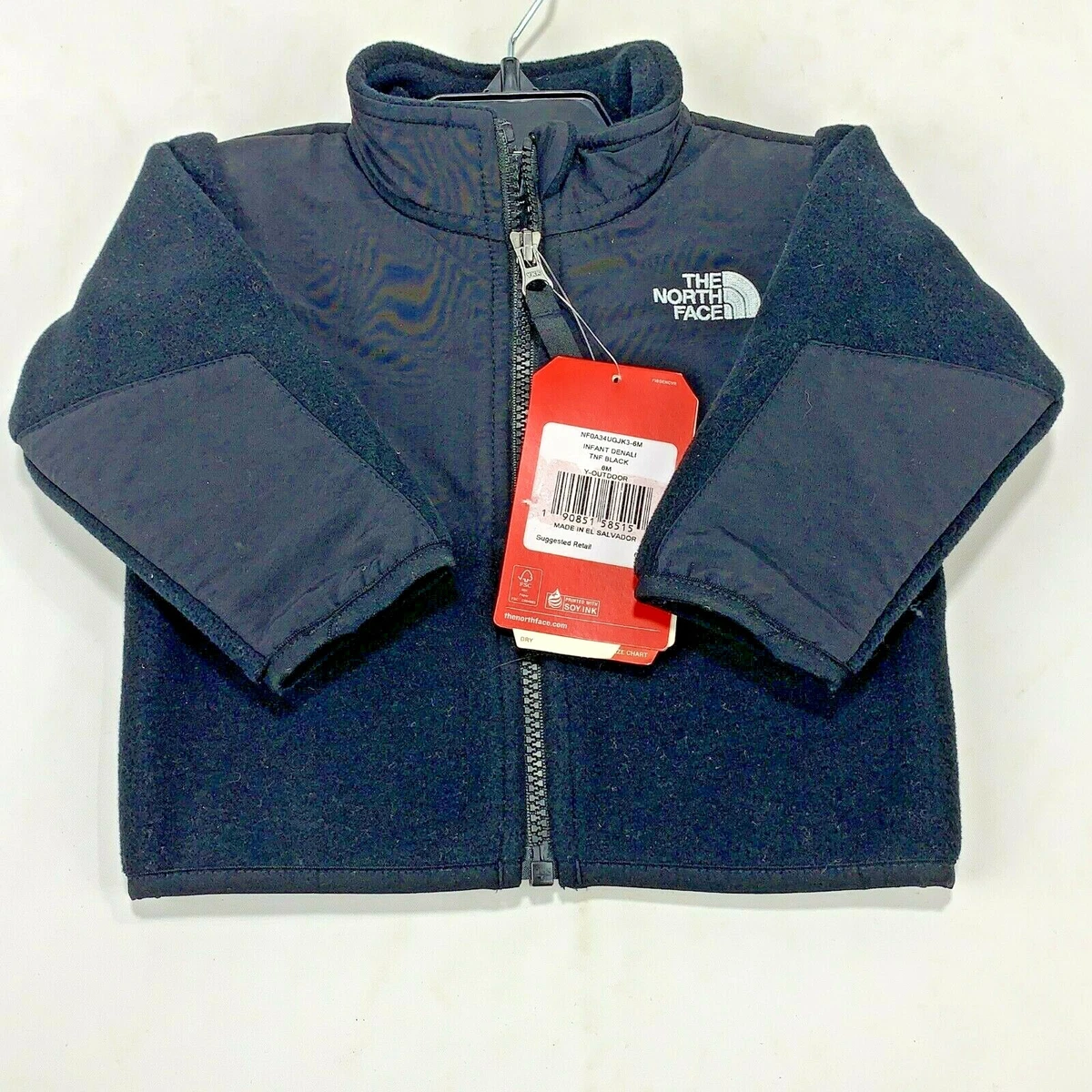 The North Face Unisex Black Long Sleeve Full Zip Infant Coat Size