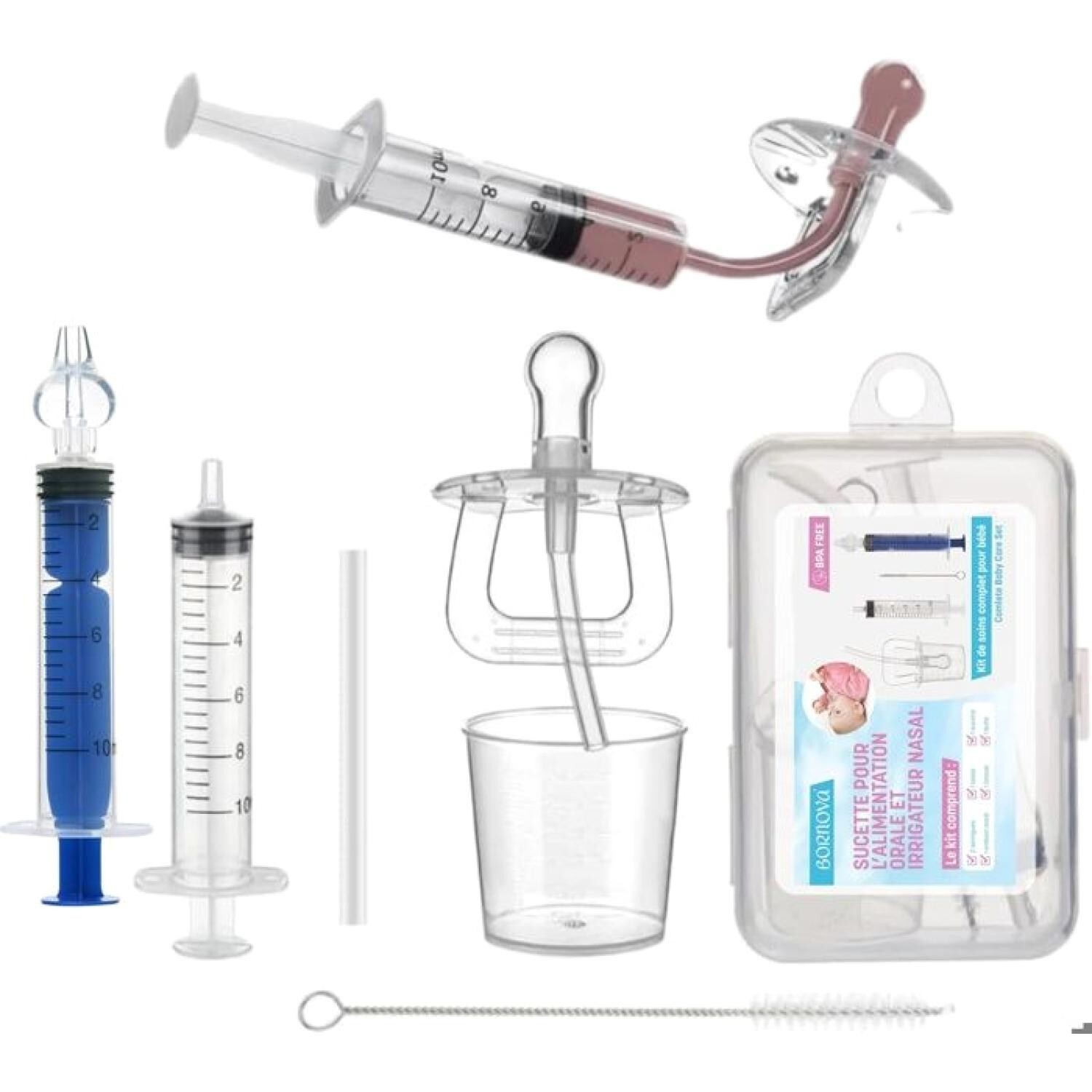 Sucette médicament Bornova et irrigateur nasal haute précision pour l'hygiène bébé